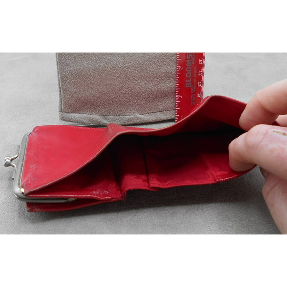 Rolf's Vintage Red Cowhide Change Purse Kiss Lock Coin Purse Wallet - Picture 6 of 9